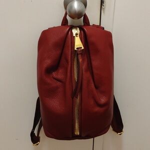 Aimee Kestenberg Red Leather Backpack